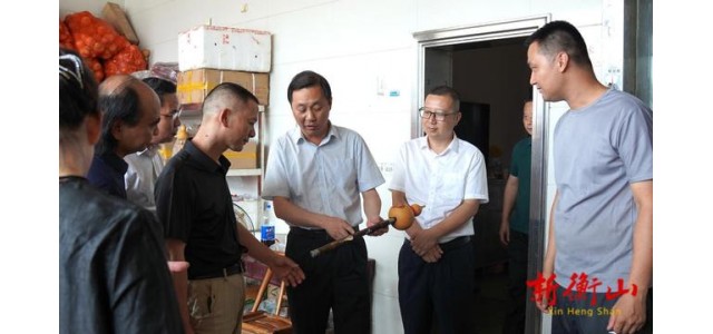 戴新賢在縣民族樂器制作協(xié)會(huì)調(diào)研時(shí)強(qiáng)調(diào)，振興民族樂器產(chǎn)業(yè)奏響了衡山發(fā)展的最強(qiáng)音。